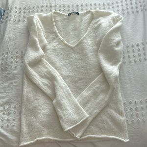 Andi Mohair V-neck Sweater Brandy Melville